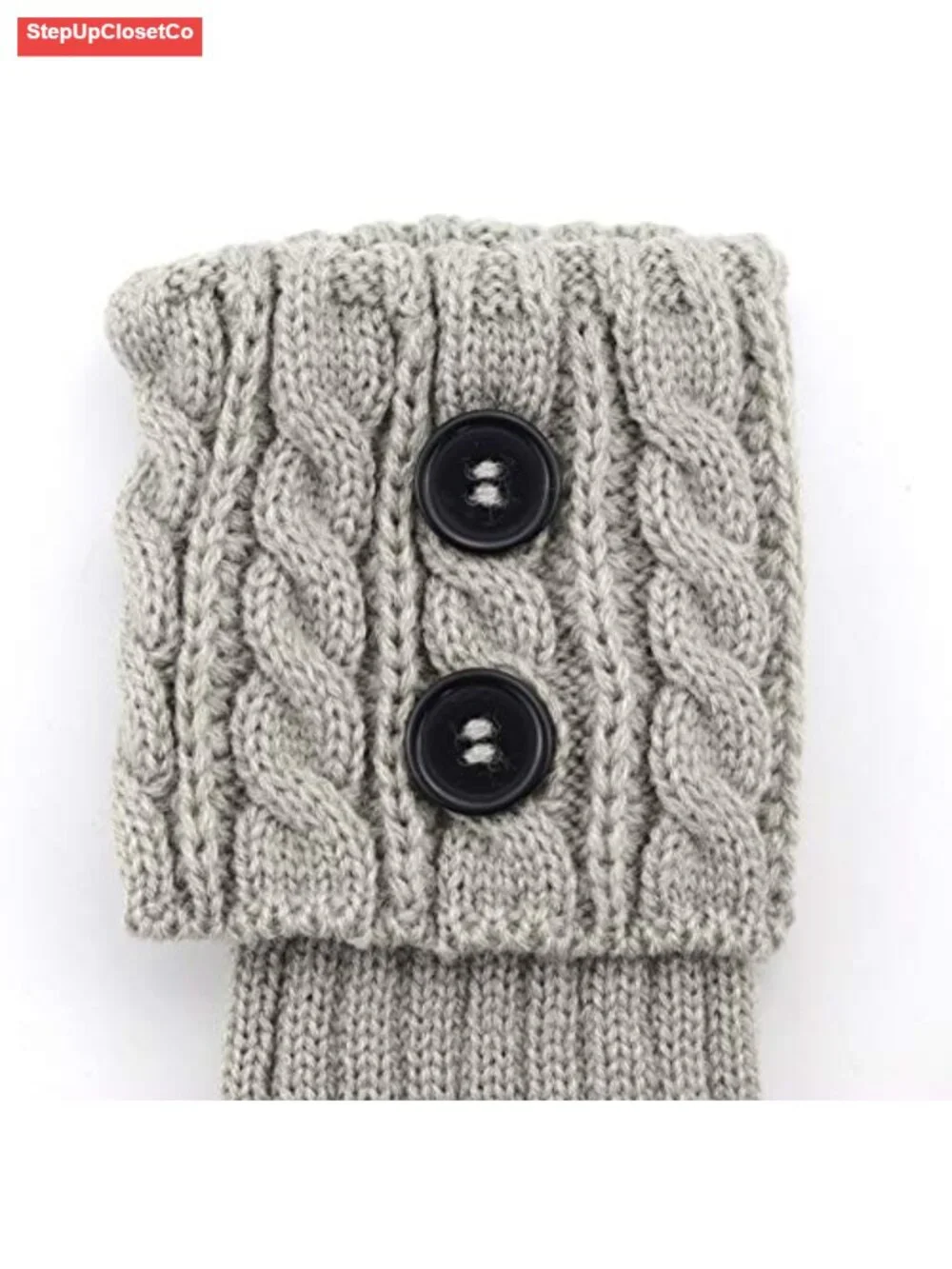3 Pairs Crochet Knit Boot Cuffs Leg Warmers Stretchy Acrylic Winter Boot Socks